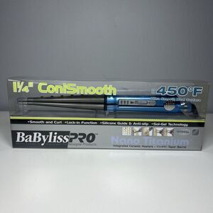 Baby kiss Pro Nano Titanium 1 1/4" - 5/8" Taper Barrel ConiSmooth IRON NEW!